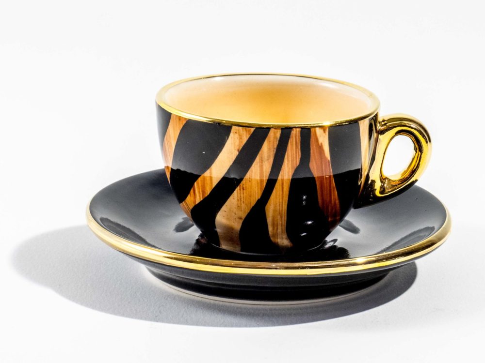 Tasse à espresso ronde "tigre"