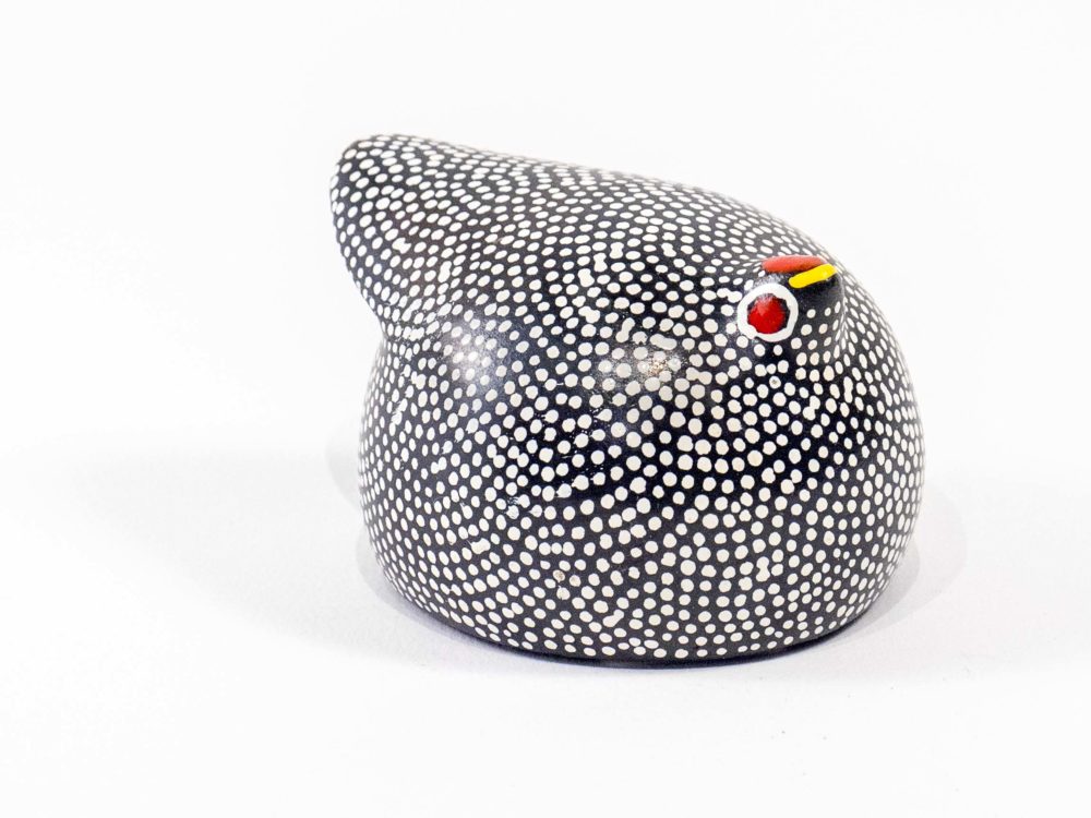 Peintade en céramique d'Ethiopie, 9cm
