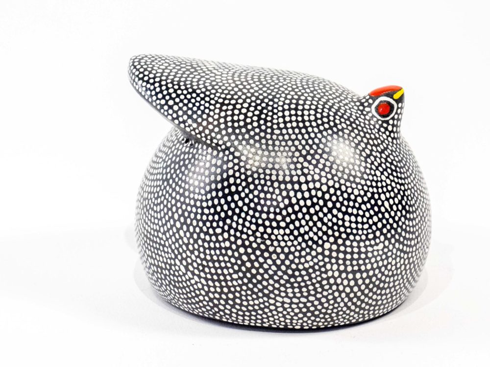 Peintade en céramique d'Ethiopie, 14cm