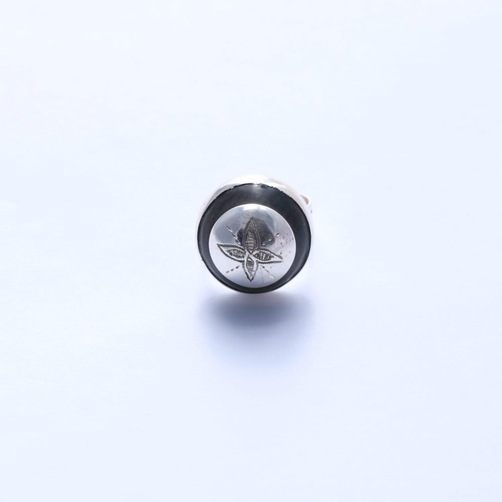 Tuareg-Ring E aus Silber 925 und Ebenholz
