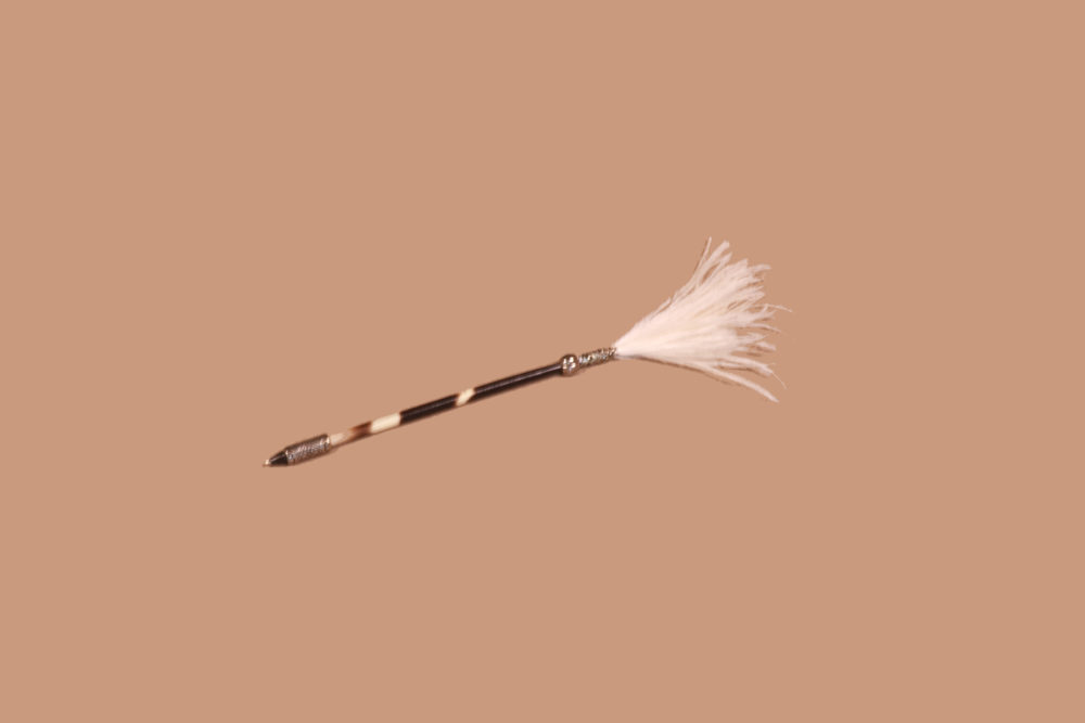 Stylo avec plumes d'autruche