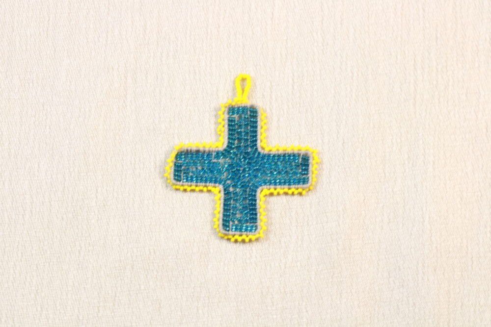 Kreuz turquoise pour Noël
