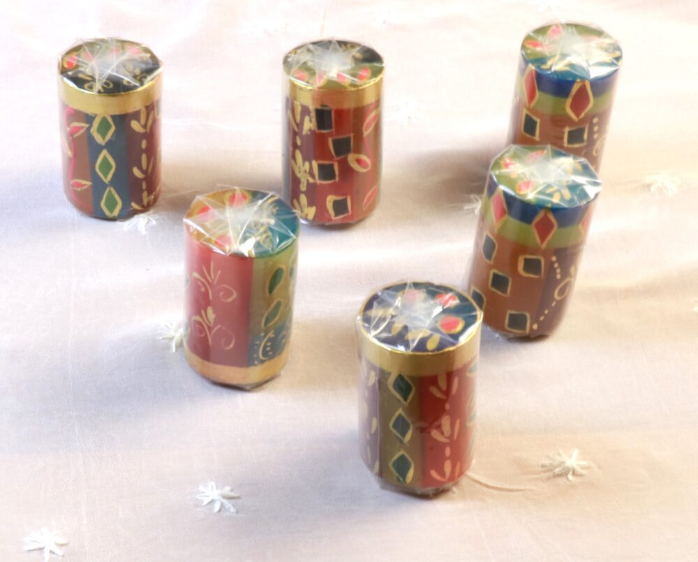Bougie pilier Multicoloured Ethnic