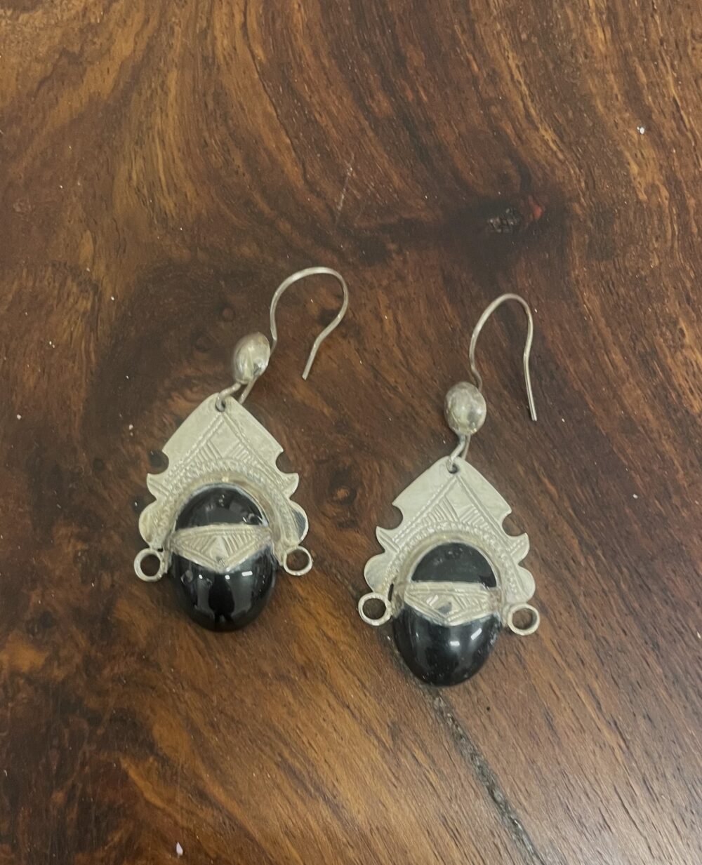 Ohrschmuck Silber/ Onyx C